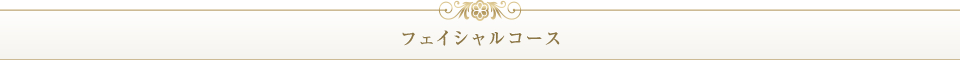 フェイシャルコース